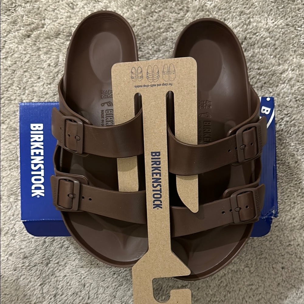 Birkenstock Chocolate Double-Strap Slides